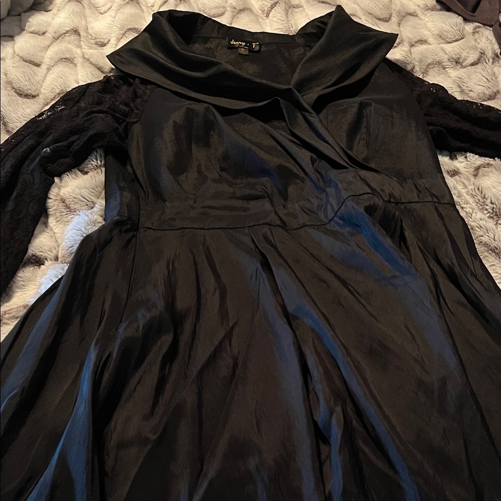 Cocktail Black dress Lace Sleeve